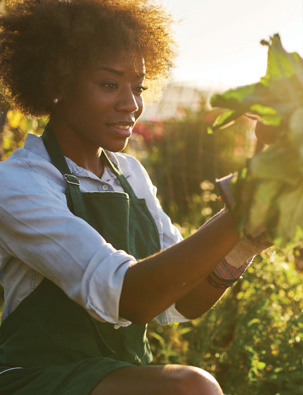 Mutual Savings Credit Union Benefits woman gardening